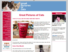 Tablet Screenshot of great-pictures-of-cats.com